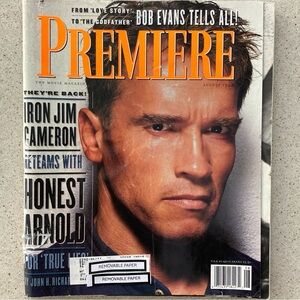 Premiere Movie Magazine Arnold Schwarzenegger AUGUST 1994 Covers Creased Taped